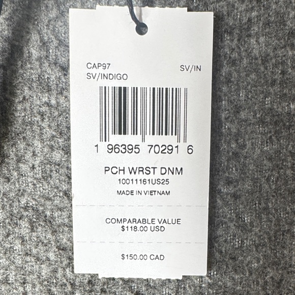 Coach Denim Wristlet Pouch Indigo Blue Zip Clutch NWT - Picture 8 of 15